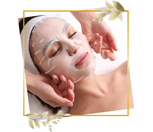 Add-on facial mask service at TrendMi Salon created to improve skin hydration and smooth texture.