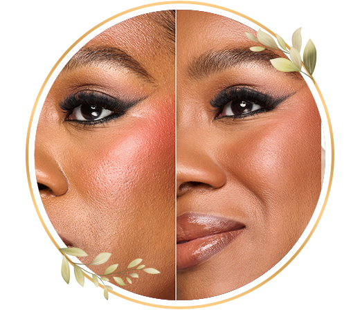 Airbrush makeup session at TrendMi Salon delivering lightweight coverage and a perfectly polished look.