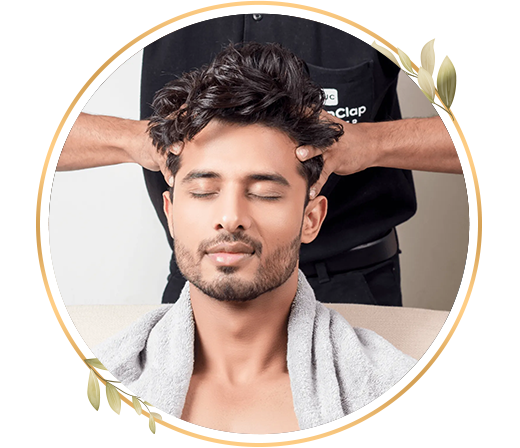 Almond oil hair massage treatment for smooth hair, healthy scalp and relaxing spa experience