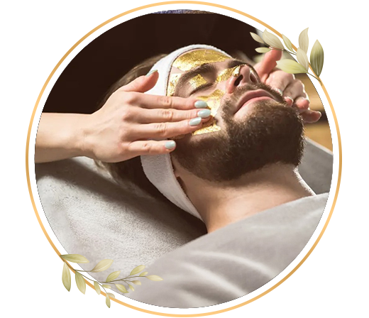 Detan gold mask facial men service for bright skin, smooth finish and healthy appearance at TrendMi salon