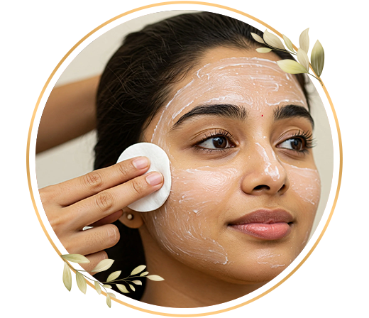 Skin cleanup service at TrendMi Salon removing impurities for a fresh and radiant face.