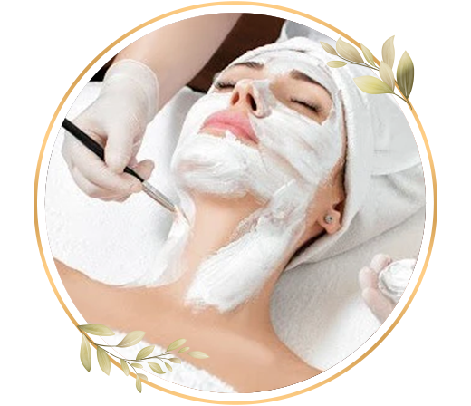 Relaxing face and neck bleach session at TrendMi Salon improving skin brightness and freshness.