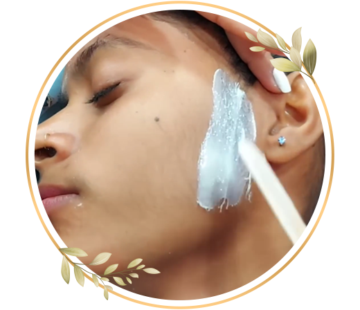 Facial hair removal waxing service at TrendMi Salon for smooth and refreshed skin appearance.