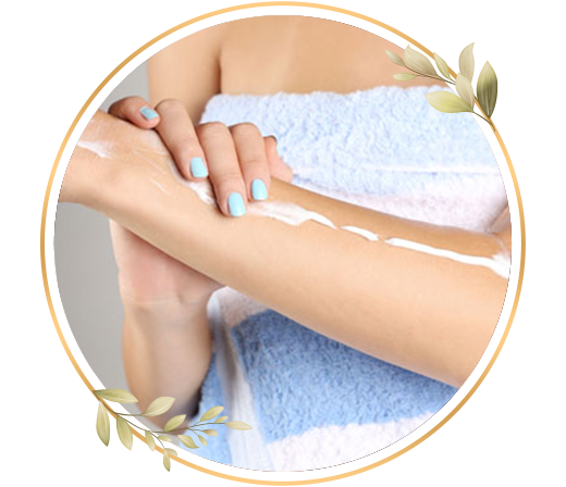 Half and full arms bleach service at TrendMi Salon improving skin brightness and even tone.