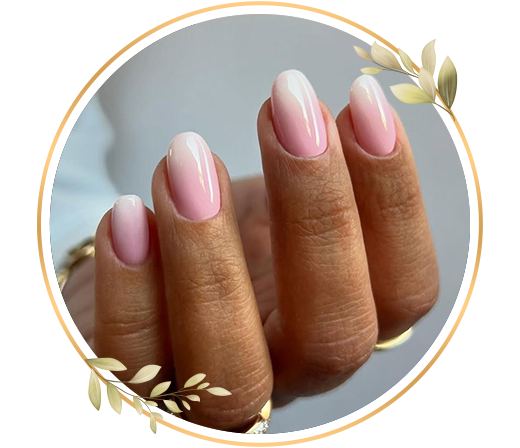 Ice cream manicure session at TrendMi Salon for smooth hands, clean cuticles and shiny nails.