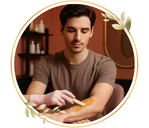 Men arm waxing for half and full arms removes excess hair and keeps skin soft, smooth and fresh at TrendMi Salon