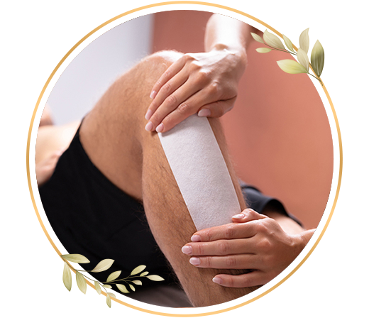 Men leg waxing removes unwanted hair, leaving clean, smooth and refreshed skin at TrendMi Salon