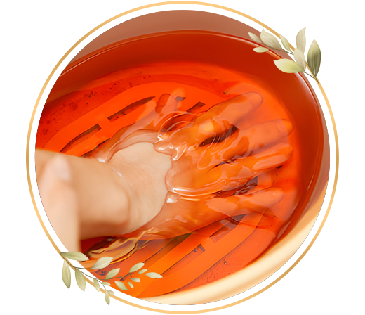 Paraffin wax manicure at TrendMi Salon improving moisture and giving hands a refreshed feel.